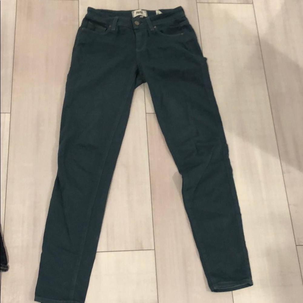 Green Paige Skinny Jeans